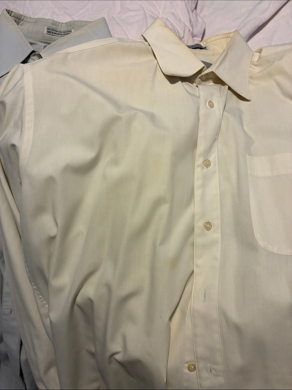 Bundle of 4- blue short slve,light blue long slve, 2 white long slve dress shirt
